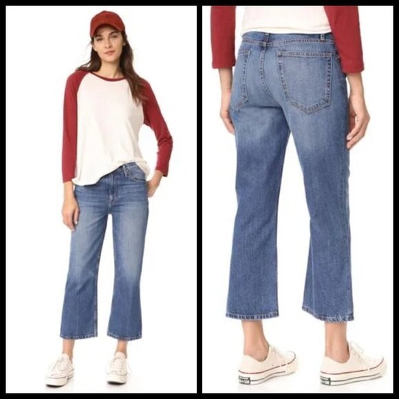 💕THE GREAT💕 The Relaxed Nerd Crop Flare Jeans 30 - Picture 8 of 15